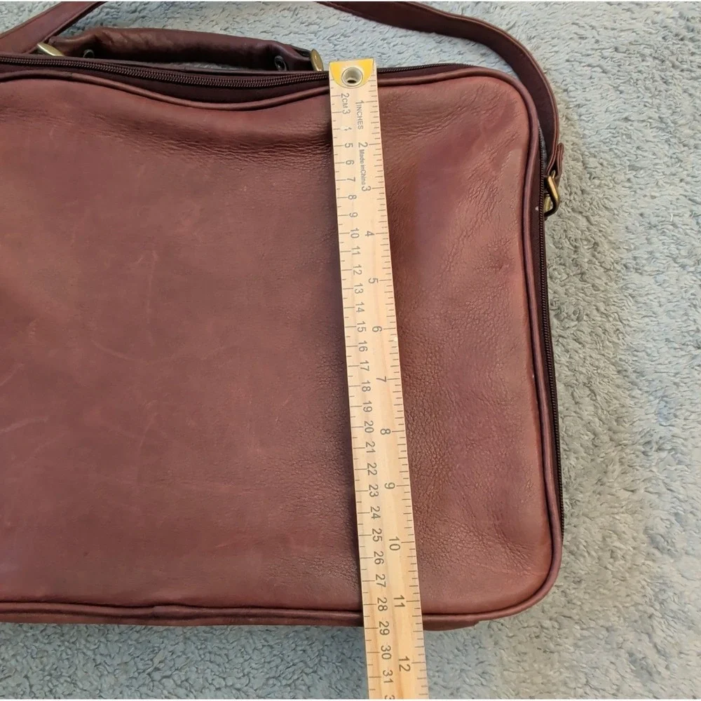 Vintage Etienne Aigner Burgundy Briefcase Shoulderstrap Satchel READ